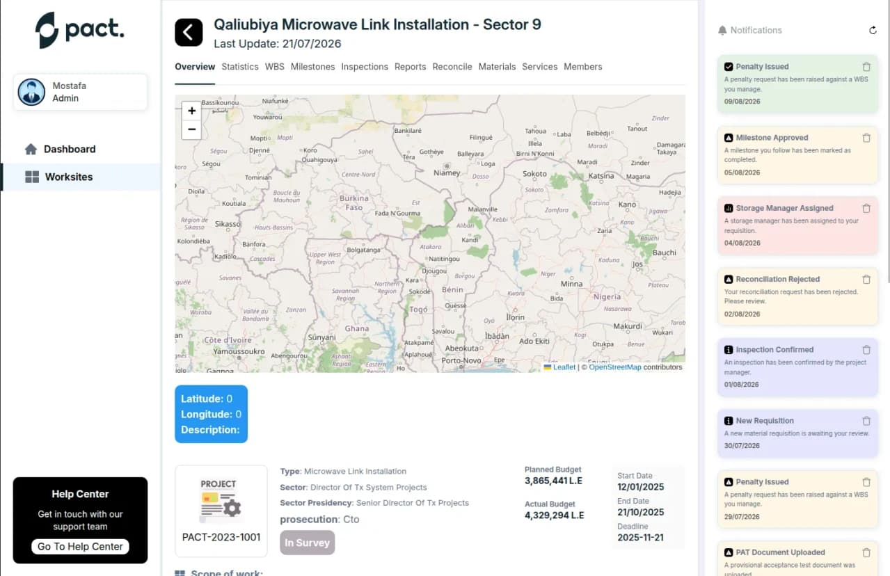 منصة إدارة مشاريع الهندسة screenshot 3