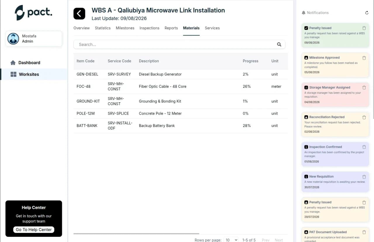 منصة إدارة مشاريع الهندسة screenshot 17