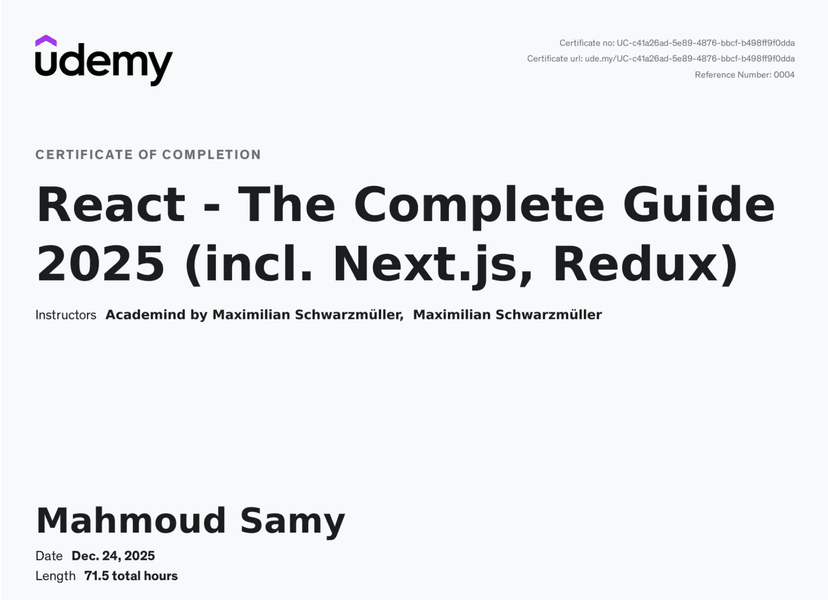 React Native Practical Guide | Udemy