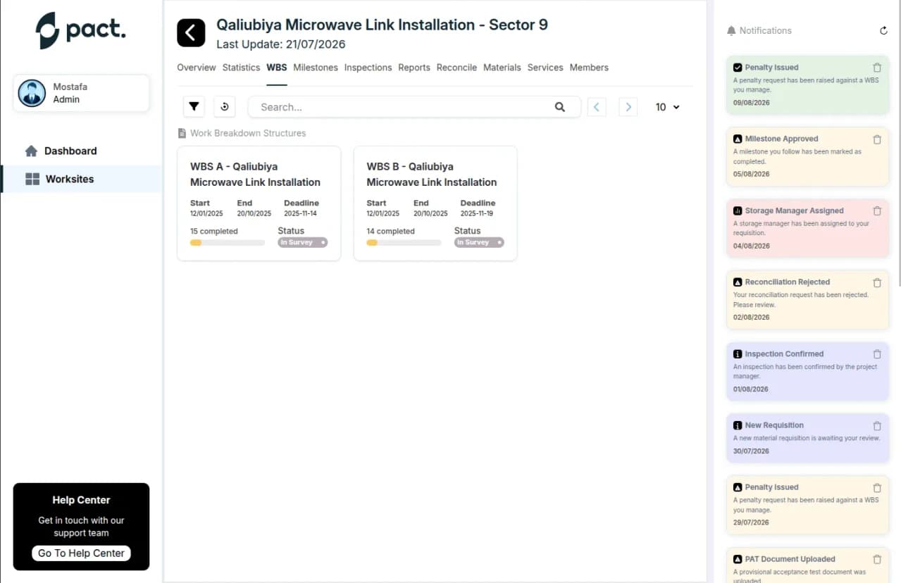 منصة إدارة مشاريع الهندسة screenshot 5