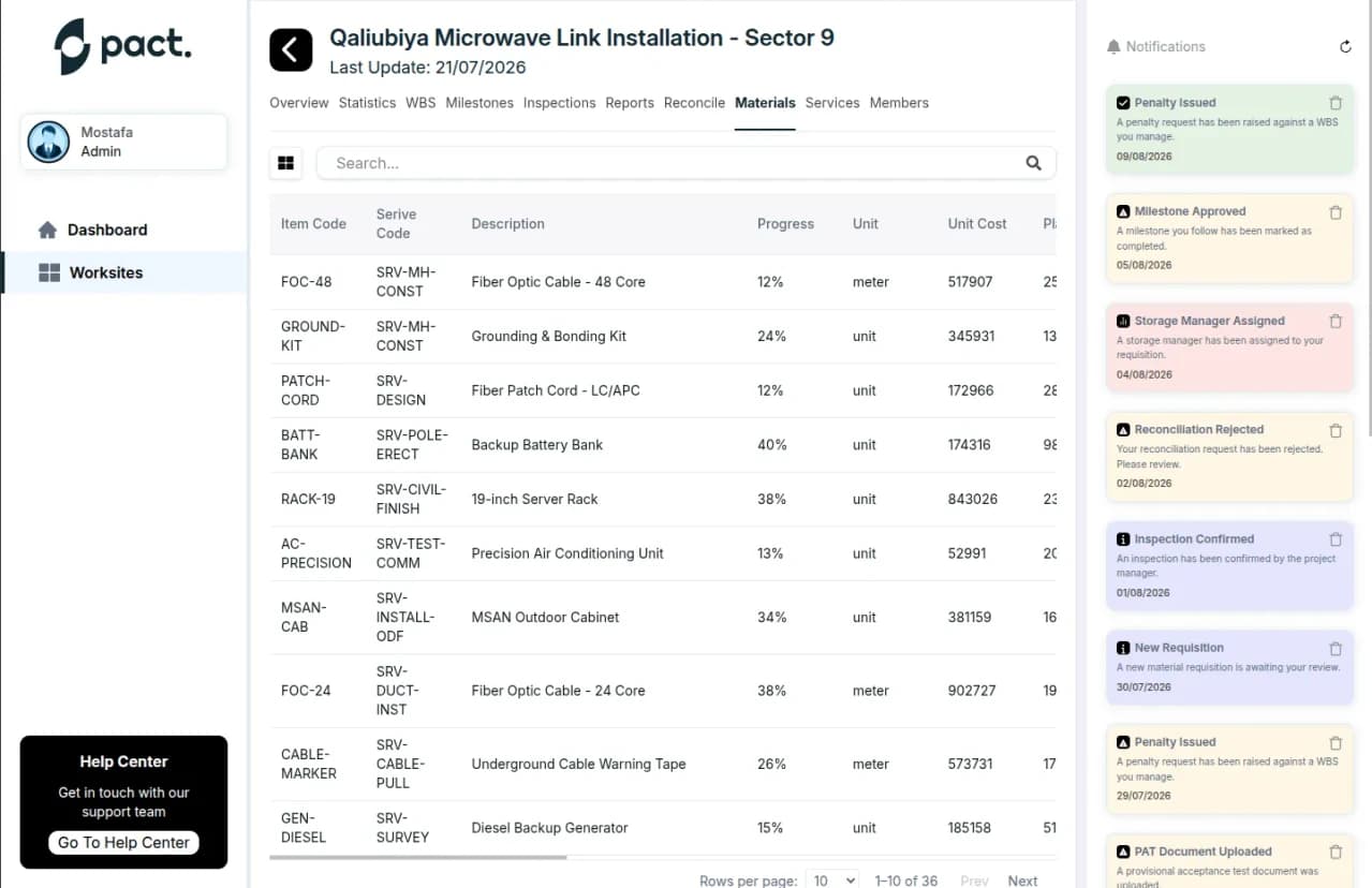 منصة إدارة مشاريع الهندسة screenshot 10