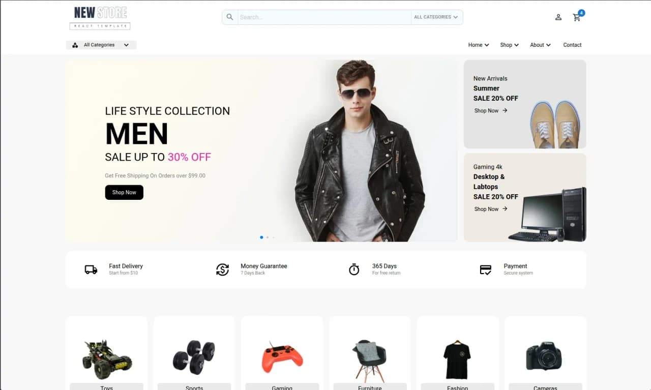E-commerce Platform screenshot 1