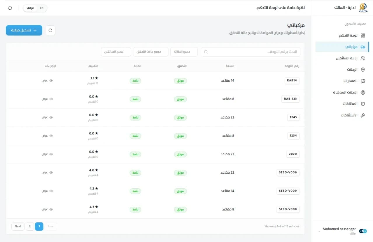 خطي: لوحة تحكم الملّاك screenshot 12