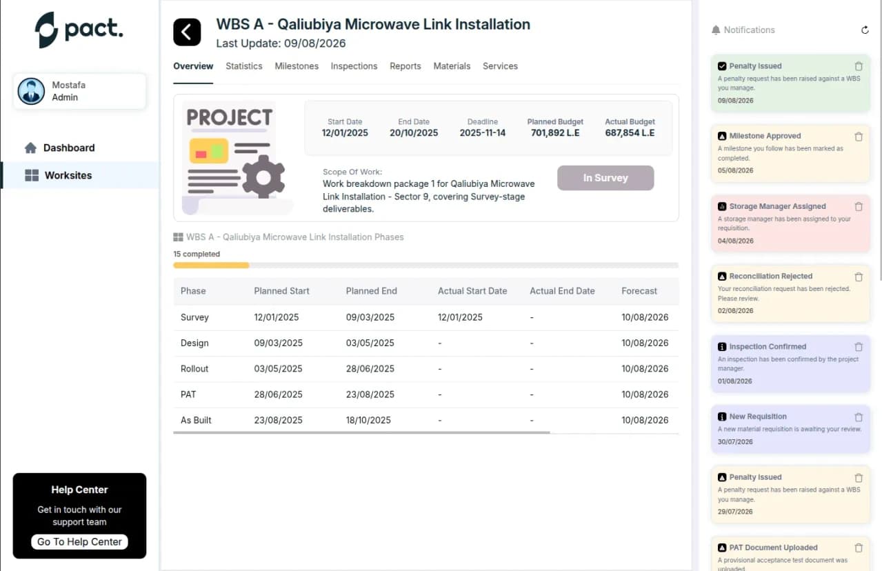 منصة إدارة مشاريع الهندسة screenshot 12